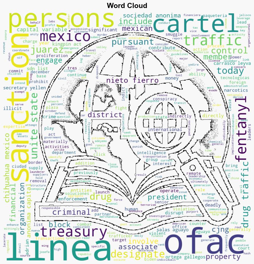 Treasury Sanctions Key Members of La Linea a Group Involved in Trafficking Fentanyl into the United States - Globalsecurity.org - Image 1