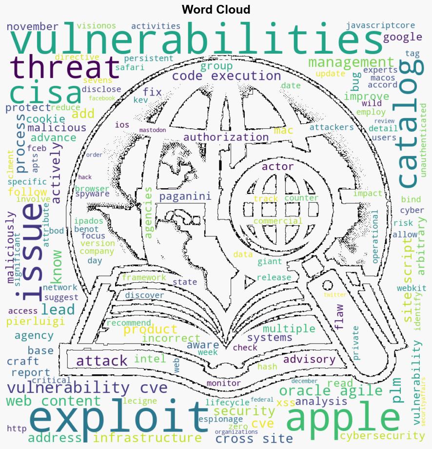 US CISA adds Apple Oracle Agile PLM bugs to its Known Exploited Vulnerabilities catalog - Securityaffairs.com - Image 1