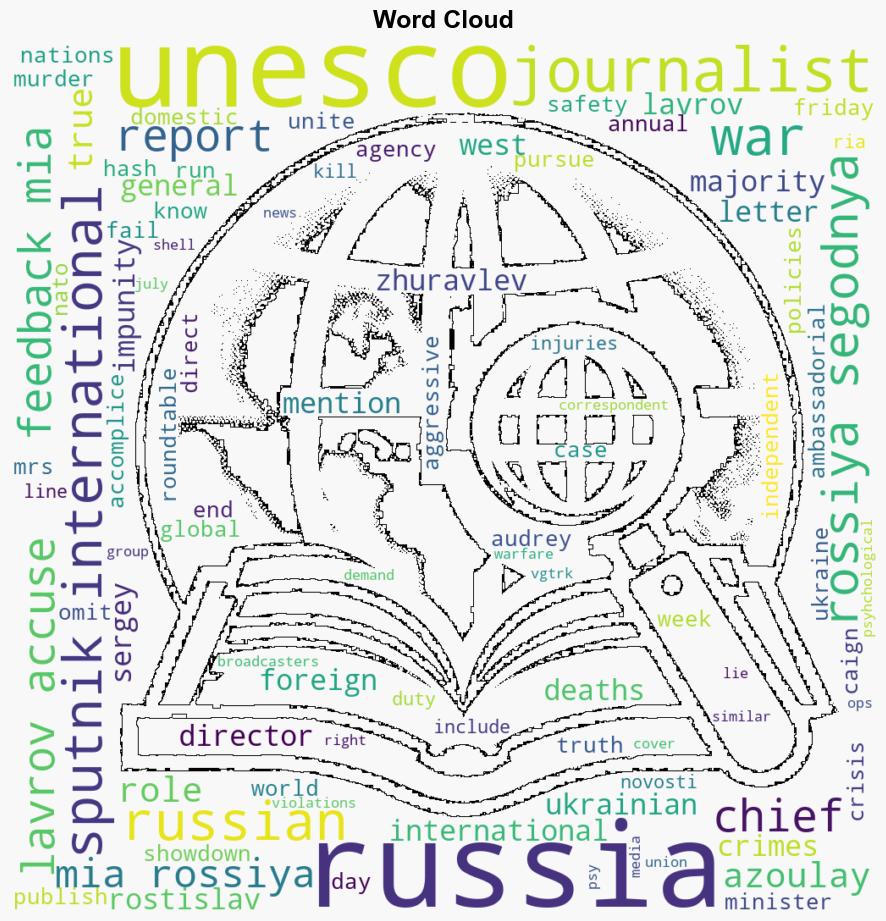 Lavrov Accuses UNESCO Chief of Role in Information War on Russia - Sputnikglobe.com - Image 1