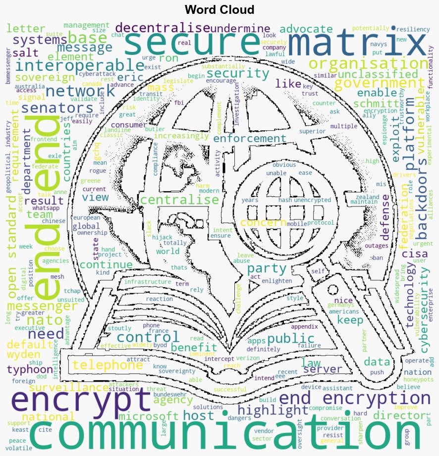 US Senators implore Department of Defense to expand the use of Matrix - Element.io - Image 1