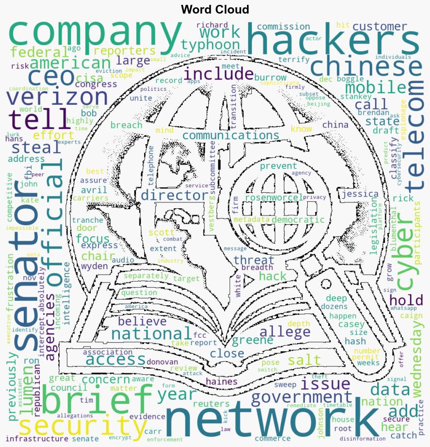 US official fighting Chinese telecom intrusions urges more encryption as senators vow action - CNA - Image 1