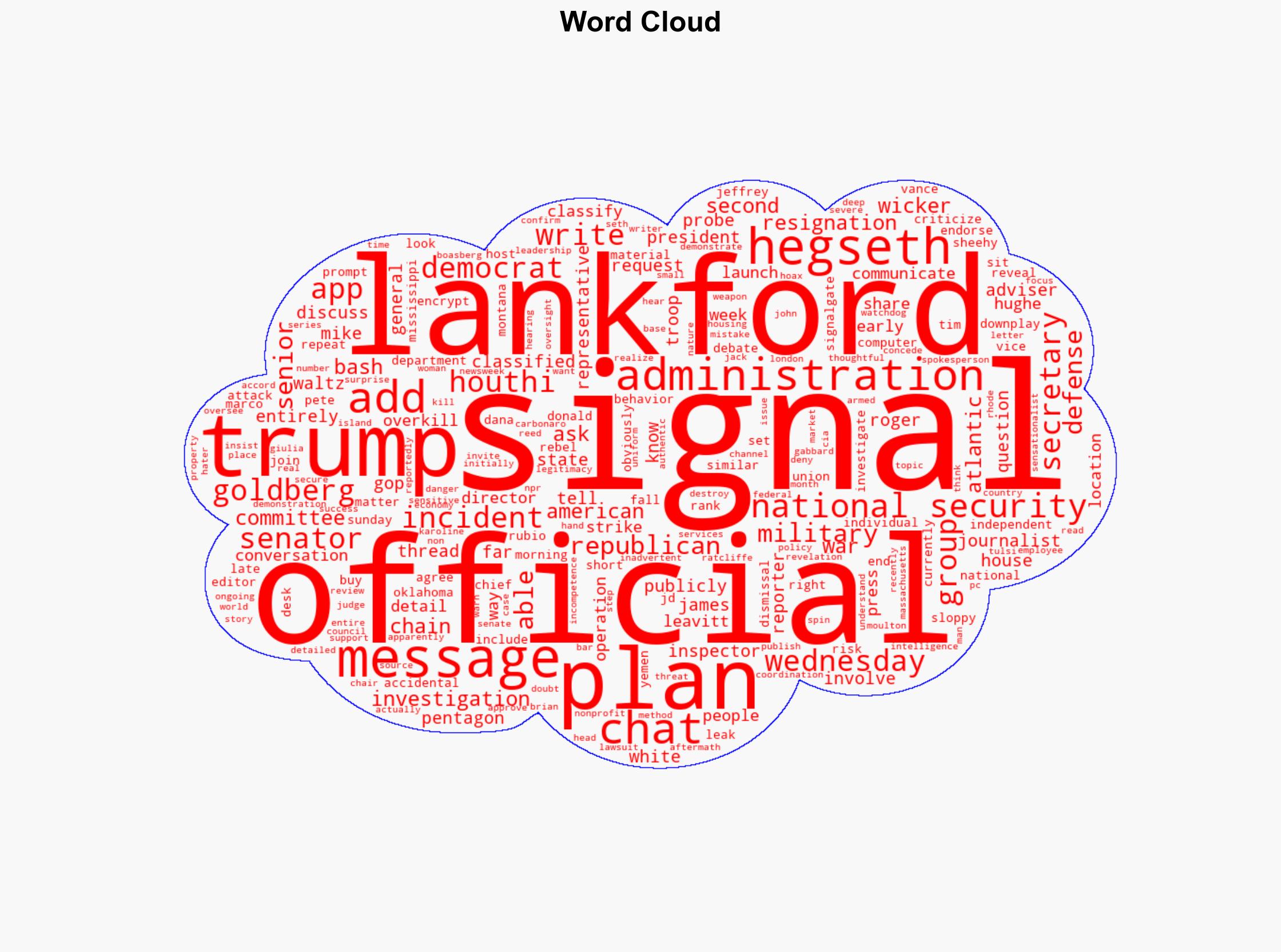 Another Senior Republican Endorses Independent Probe Into Signal Chat - Newsweek - Image 1