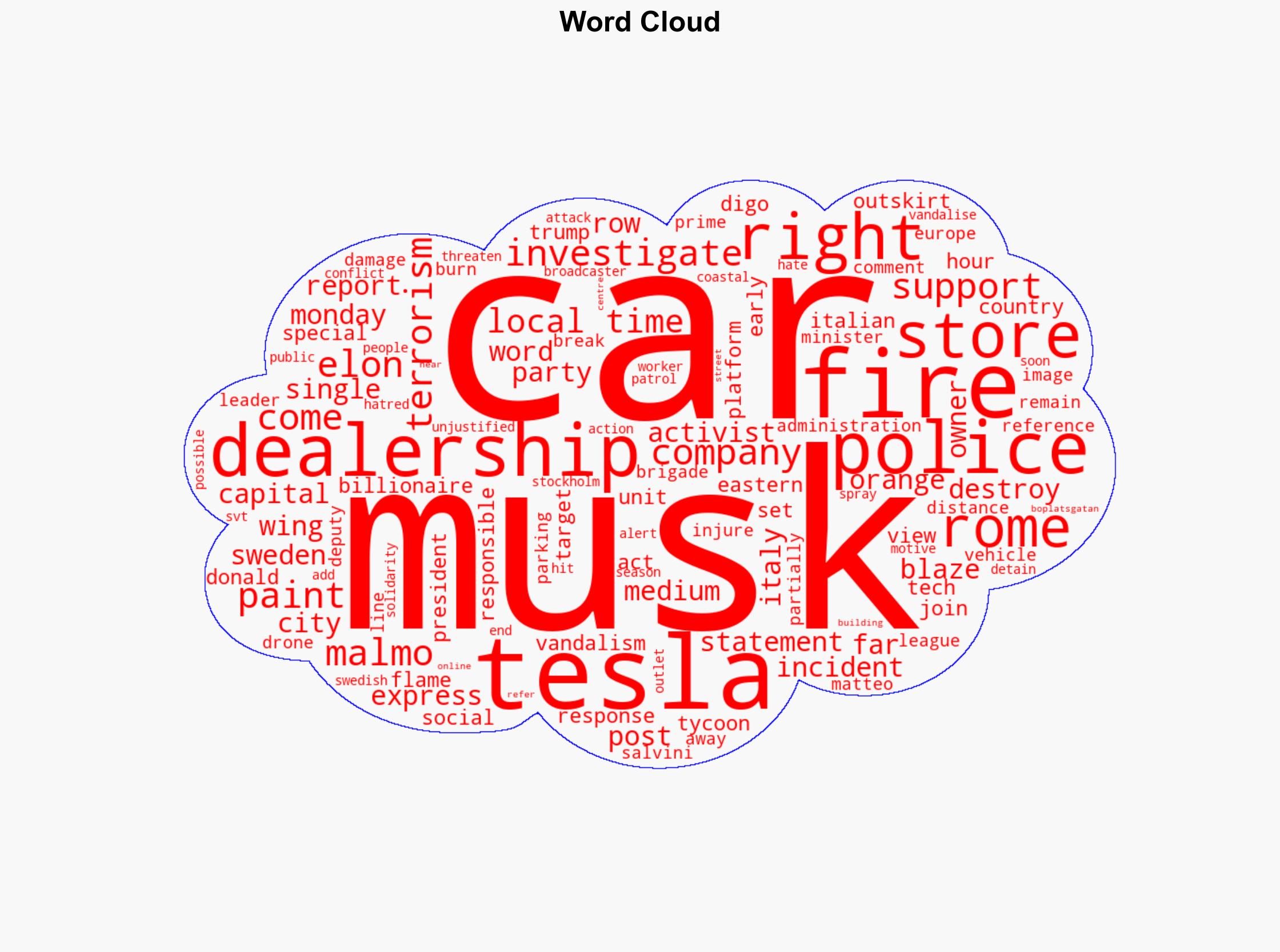 Fire at Tesla dealership in Rome destroys 17 cars Musk blames 'terrorism' - ABC News (AU) - Image 1