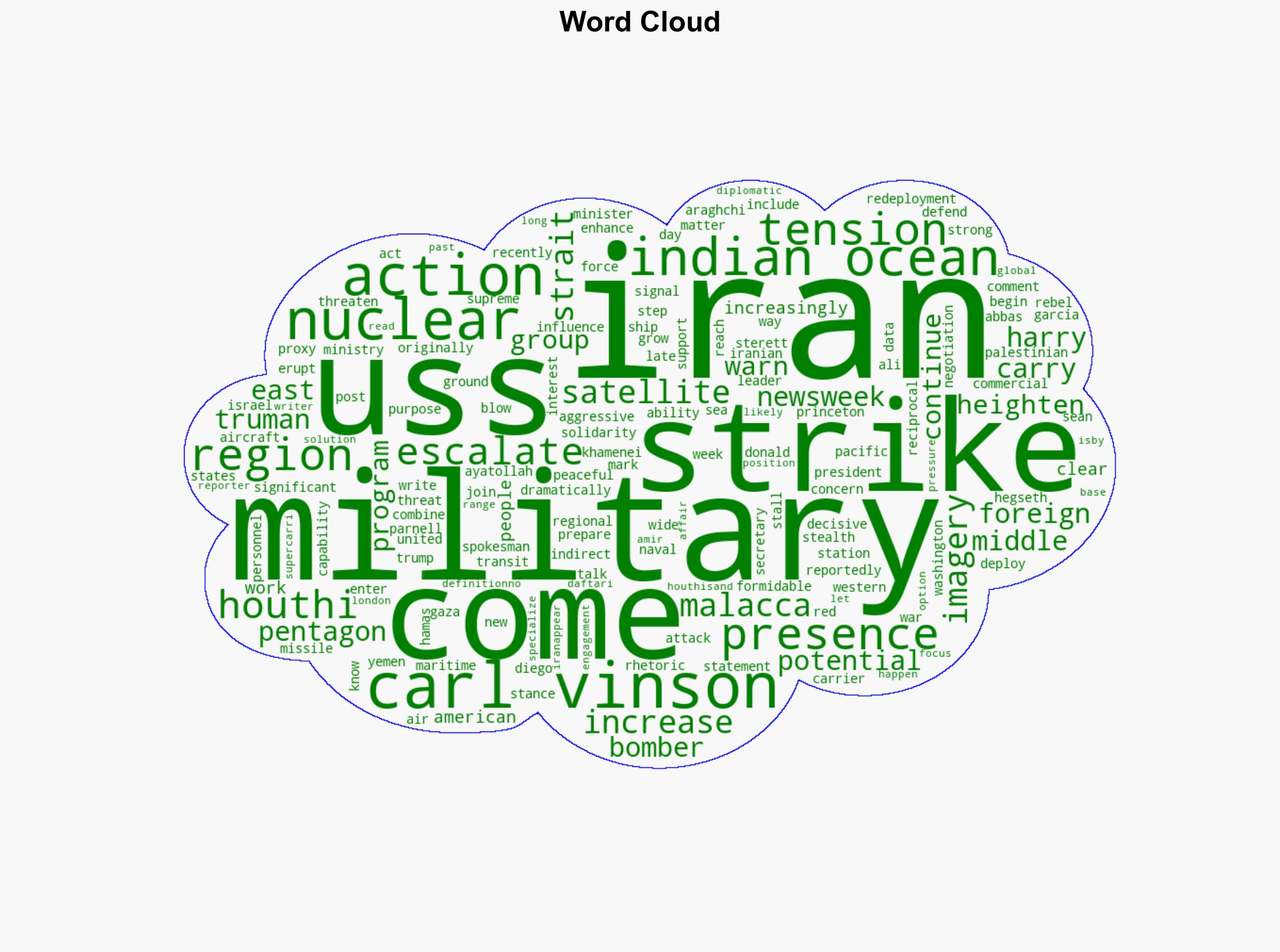 Satellite Image Shows US Aircraft Carrier Nearing Iran - Newsweek - Image 1