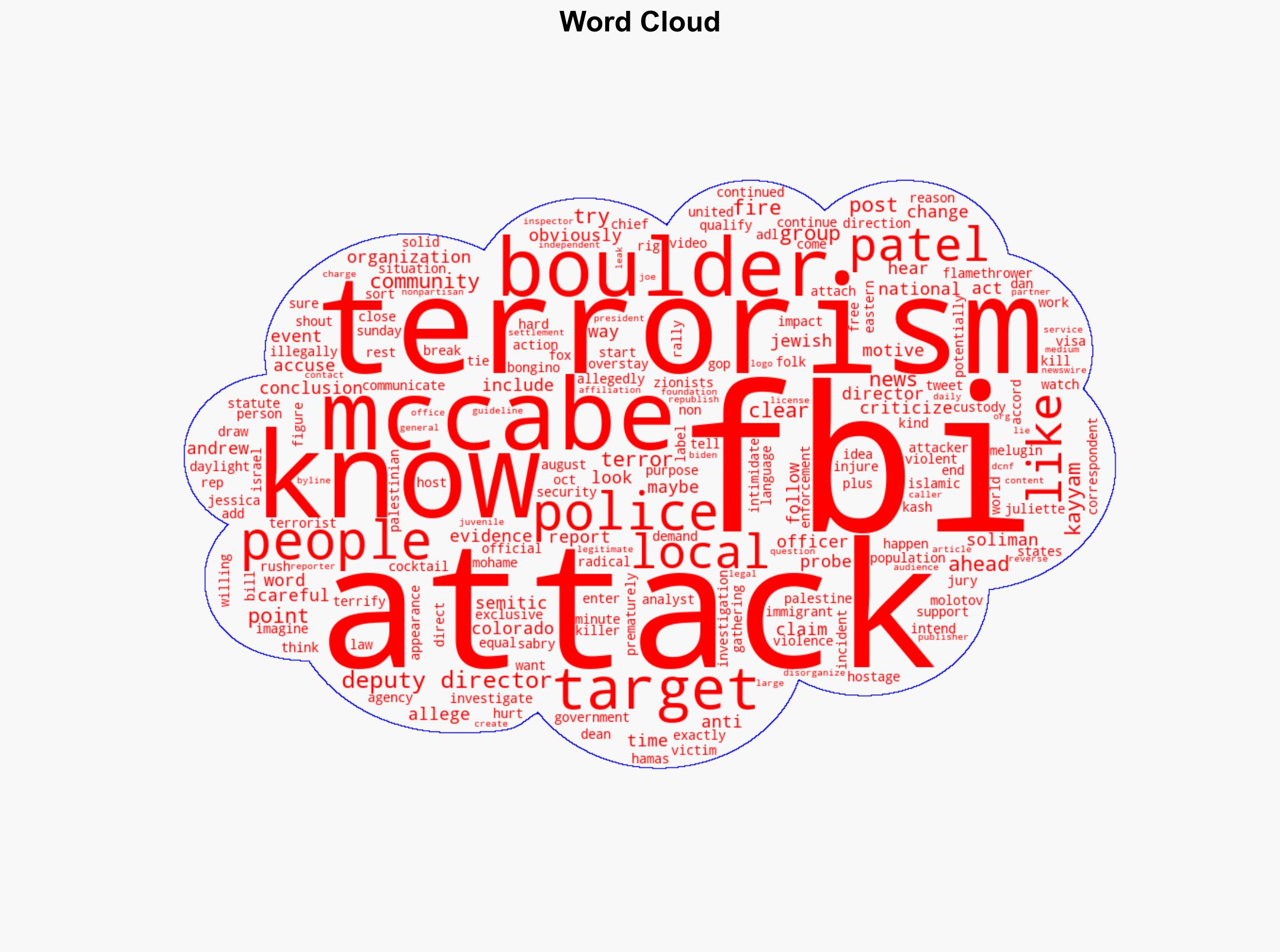 Andrew McCabe Cant Understand Why Kash Patel Called Boulder Attack Terrorism - The Daily Caller - Image 1