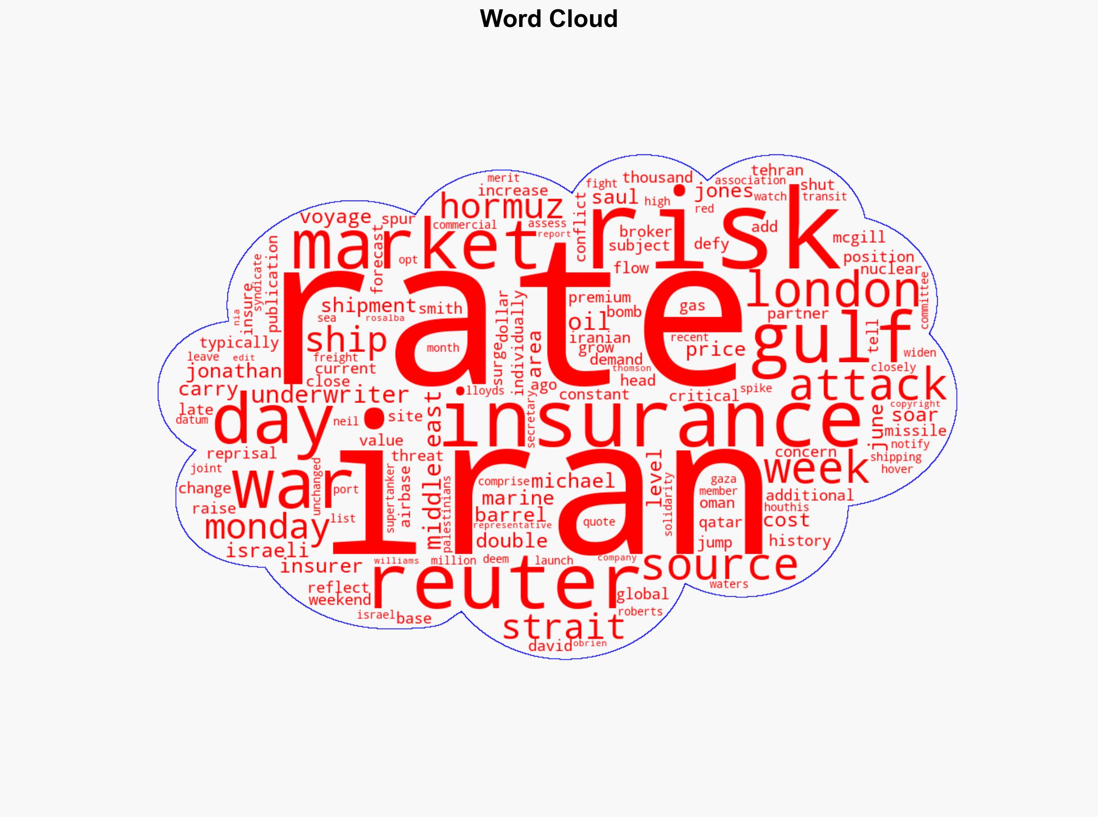 Middle East Conflict Drives Spike in War Risk Insurance Costs - gcaptain.com - Image 1