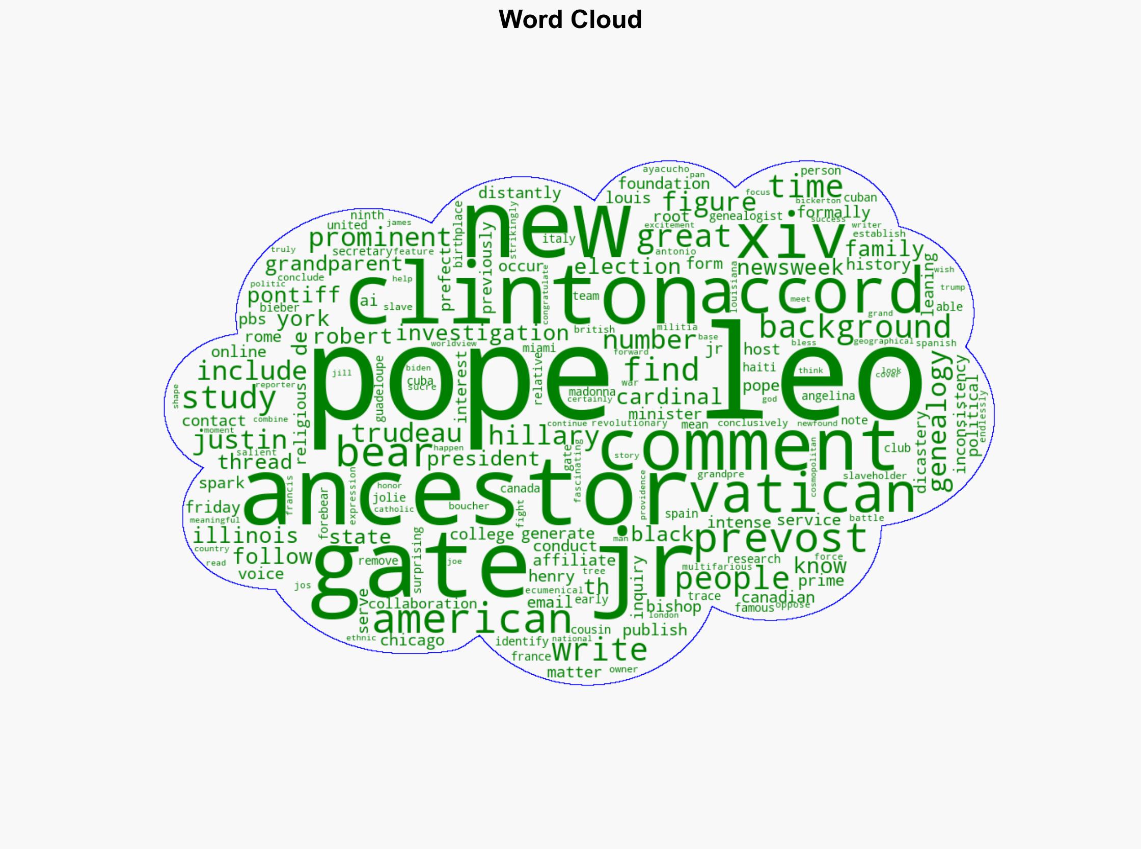 Pope Leo is Related to Hillary Clinton and Justin Trudeau Genealogists - Newsweek - Image 1