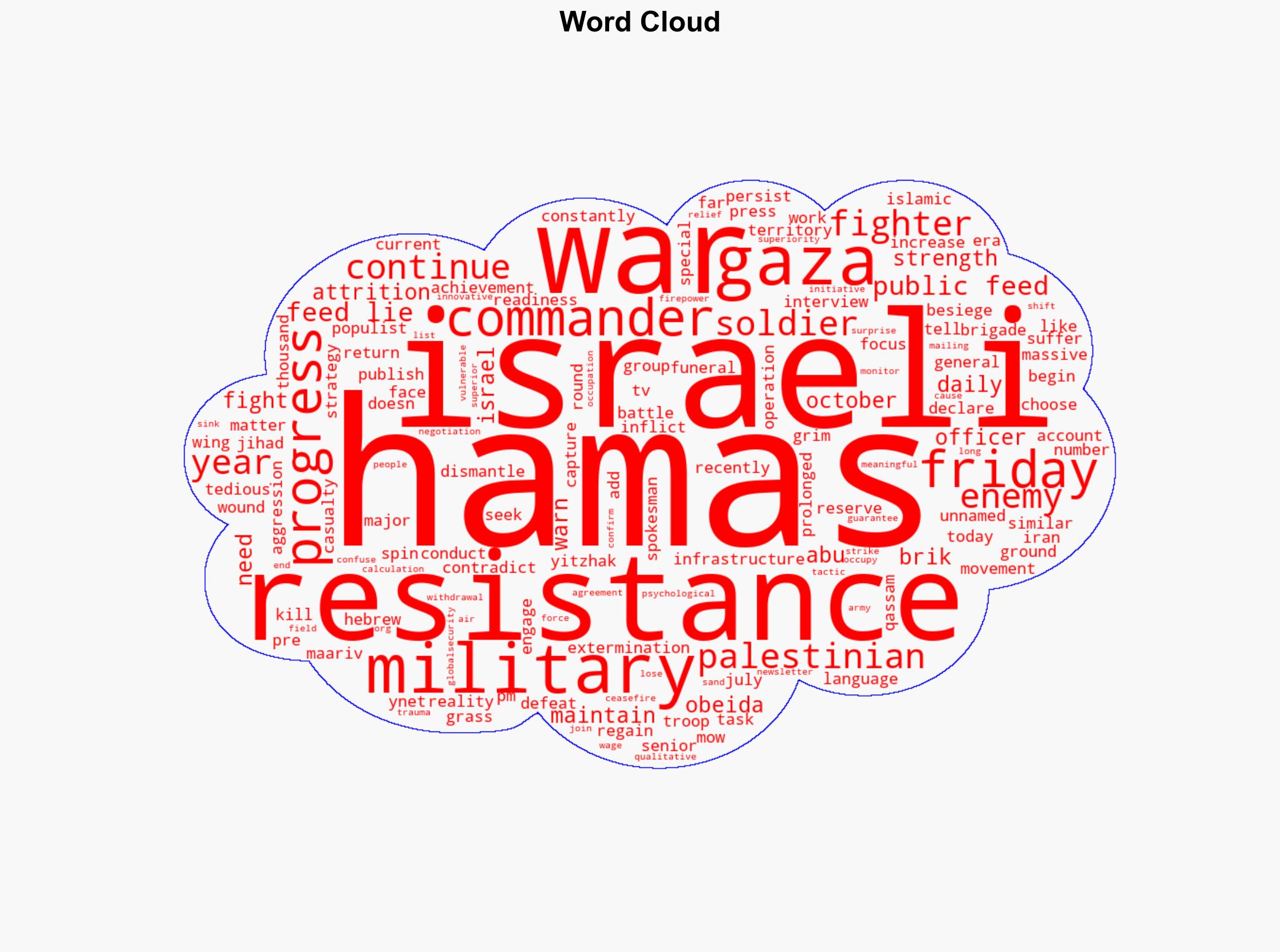 Commander Israeli public being 'fed lies' about progress made against Hamas - Globalsecurity.org - Image 1