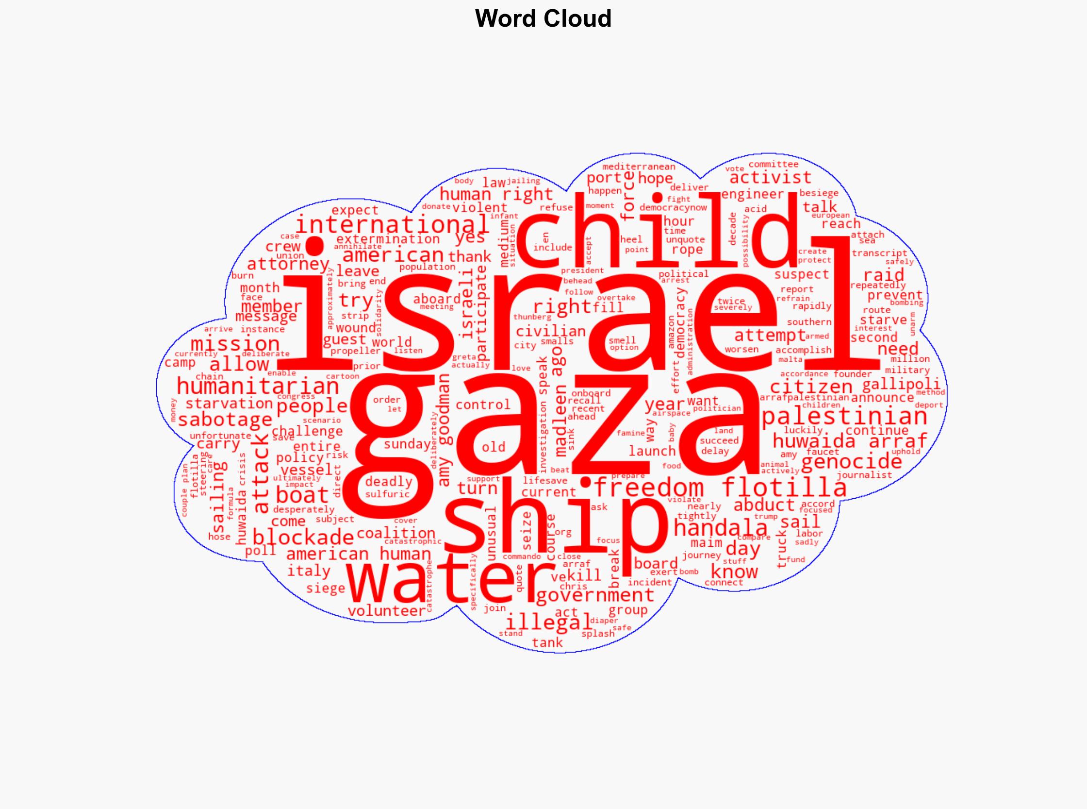 Freedom Flotilla Sails to Gaza to Break Israel's Engineered Famine Activist Huwaida Arraf - Democracy Now! - Image 1
