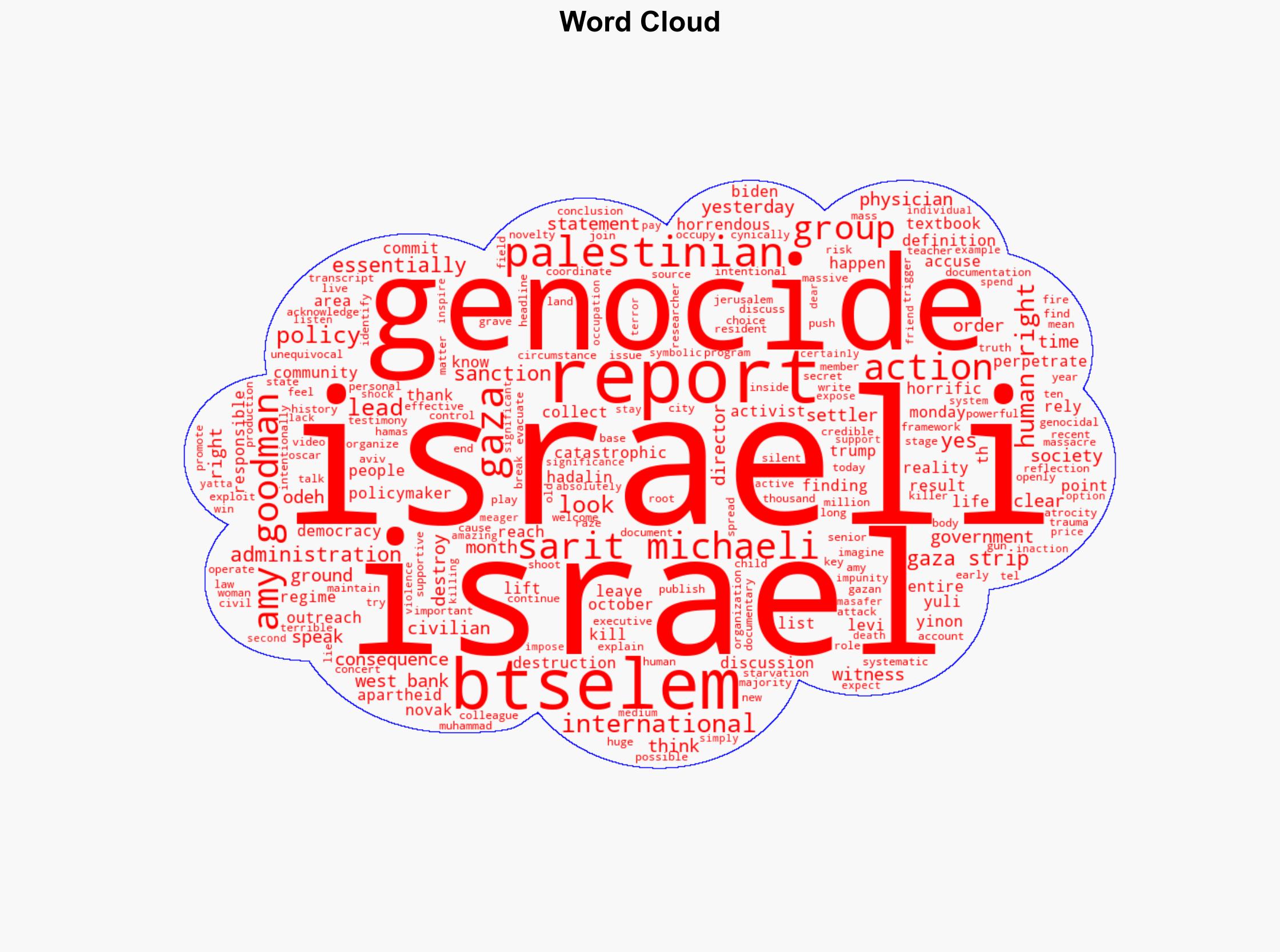 Our Genocide Israeli Human Rights Groups Accuse Israel of Destroying Palestinian Society in Gaza - Democracy Now! - Image 1