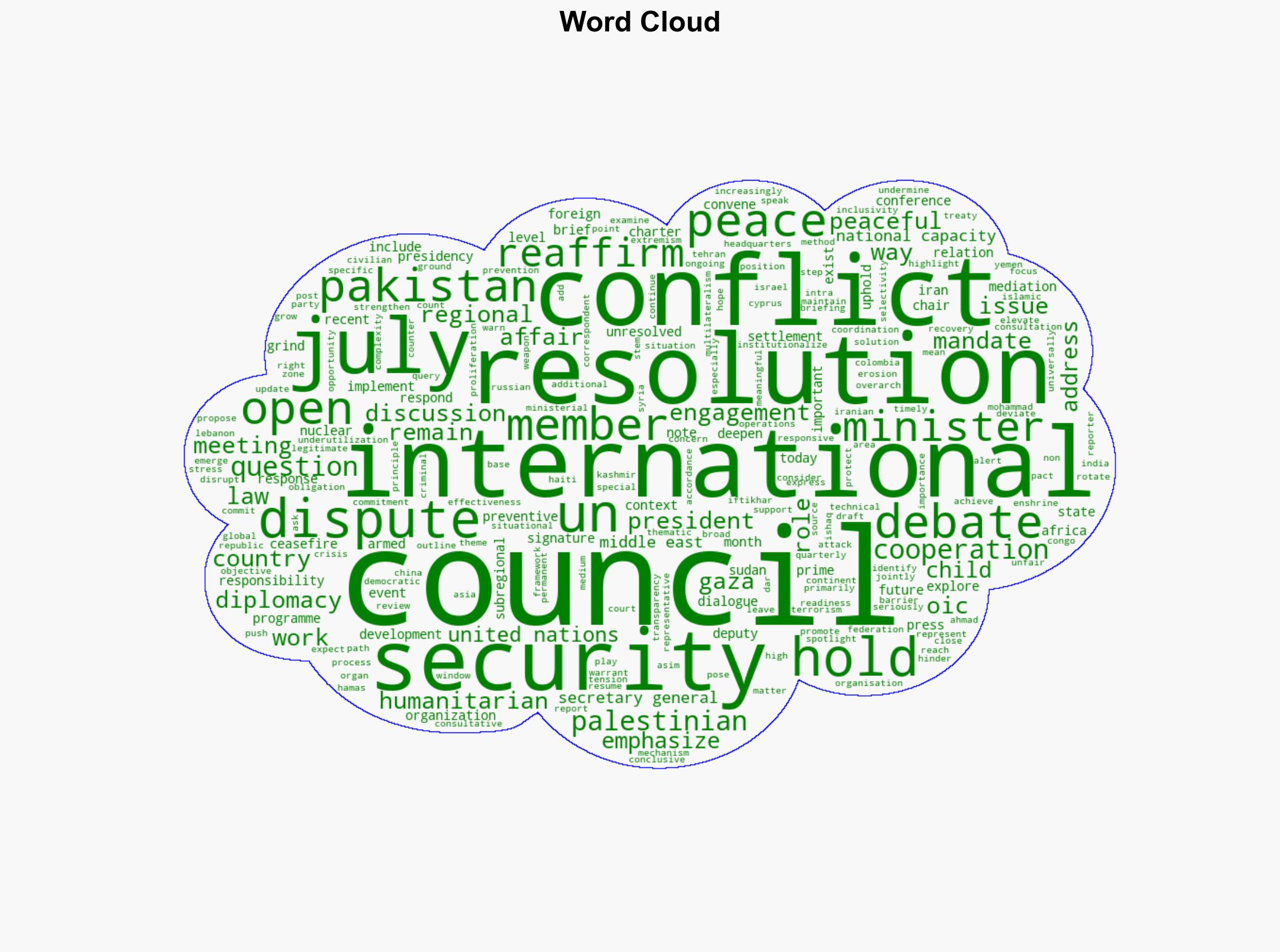 Press Conference by Security Council President on Programme of Work for July - UN News - Image 1
