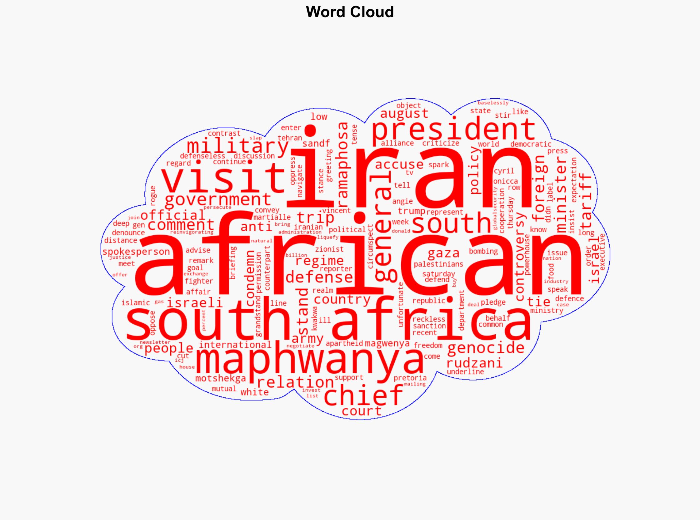 South African Army Chief's pro-Iran anti-Israel remarks stir controversy - Globalsecurity.org - Image 1