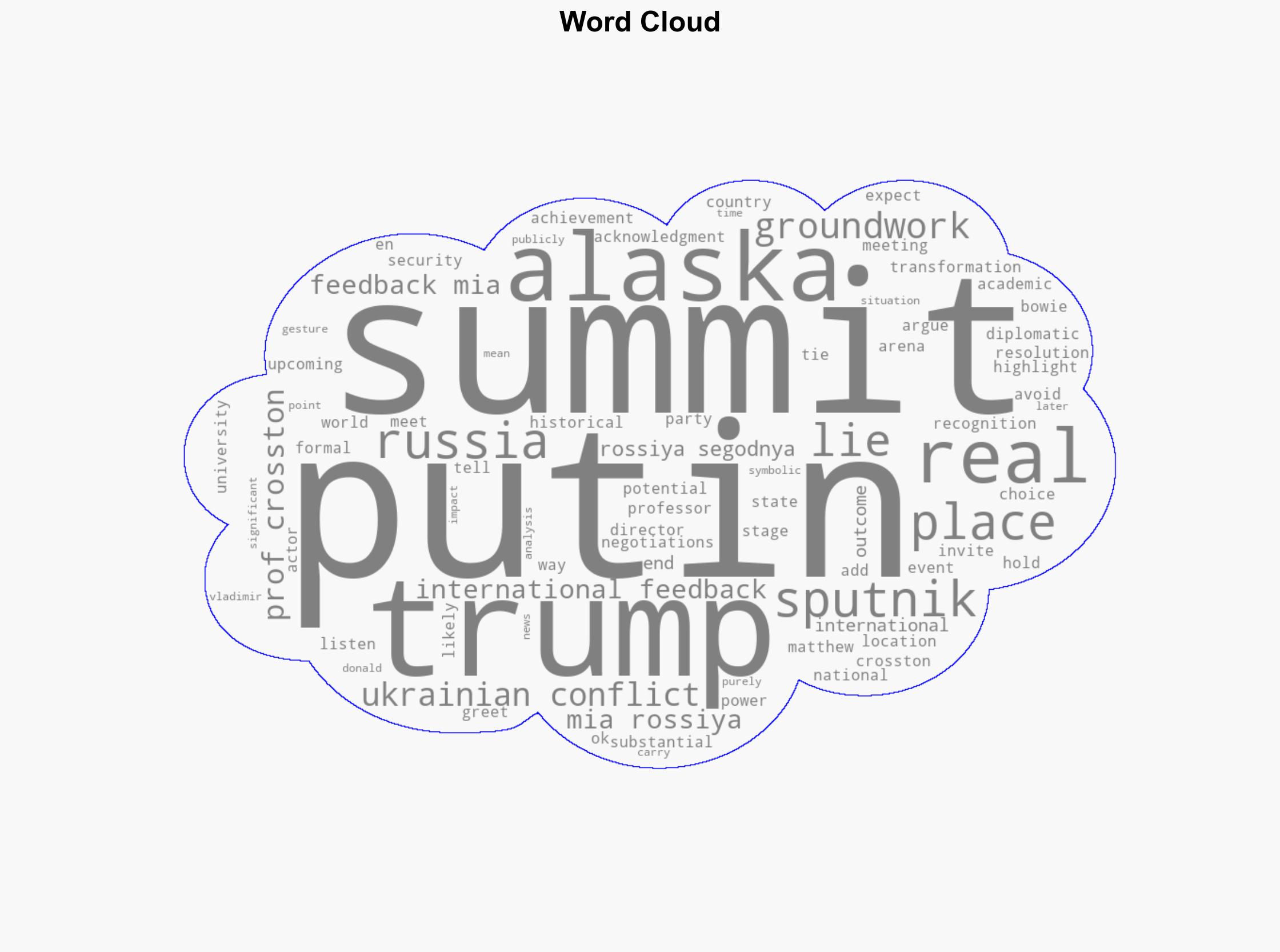 Trump and Putin Could Lay the Groundwork for End of Ukrainian Conflict in Alaska - Sputnikglobe.com - Image 1