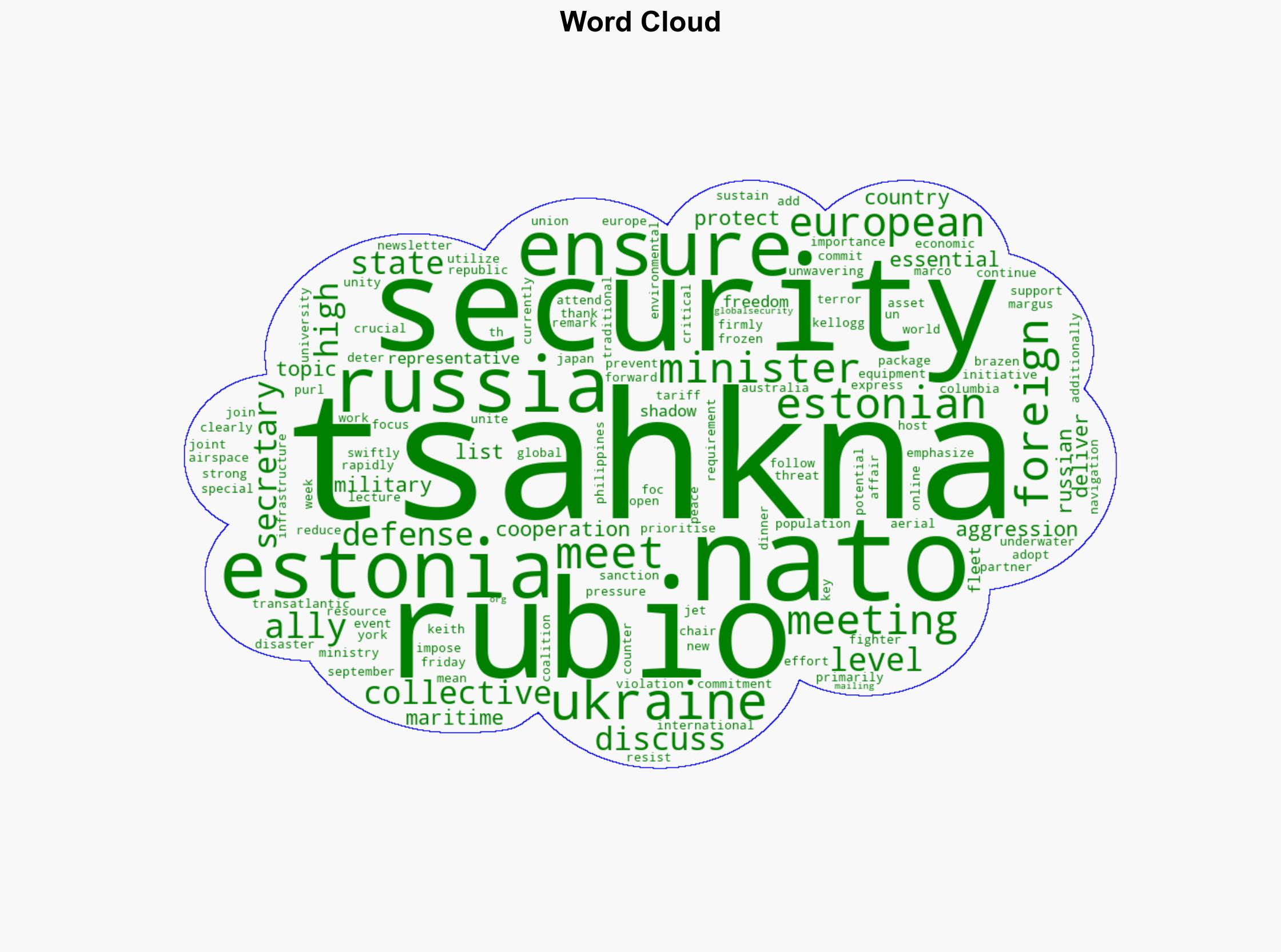 Tsahkna meets with Rubio NATO Allies are firmly committed to collective defense - Globalsecurity.org - Image 1
