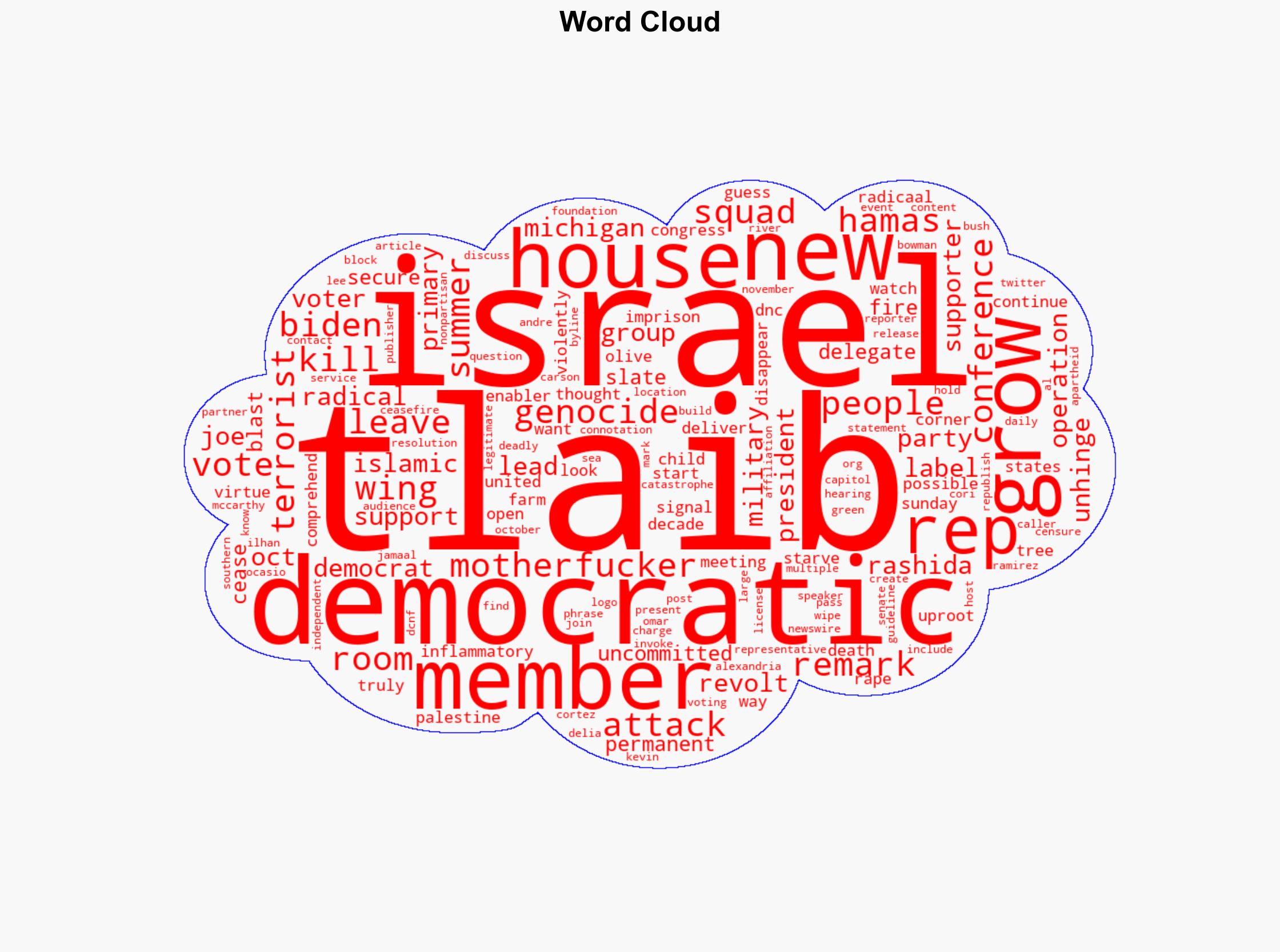 WATCH Profane Rashida Tlaib Rant Targets Israel Backers In Wild Unhinged Tirade - The Daily Caller - Image 1