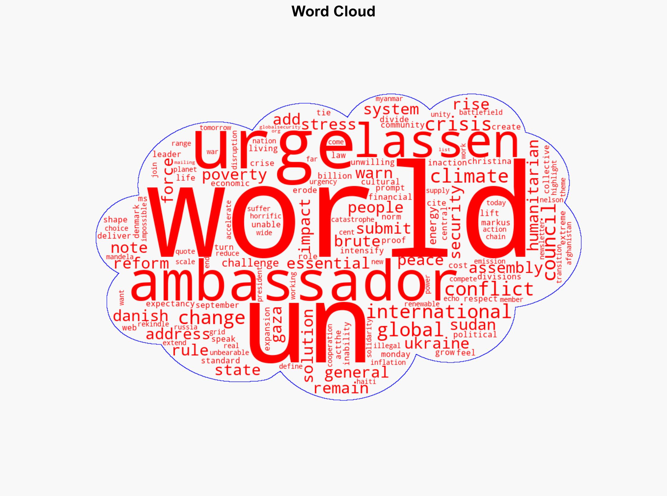 'Do not submit to a world ruled by brute force' Denmark urges world leaders at UN - Globalsecurity.org - Image 1