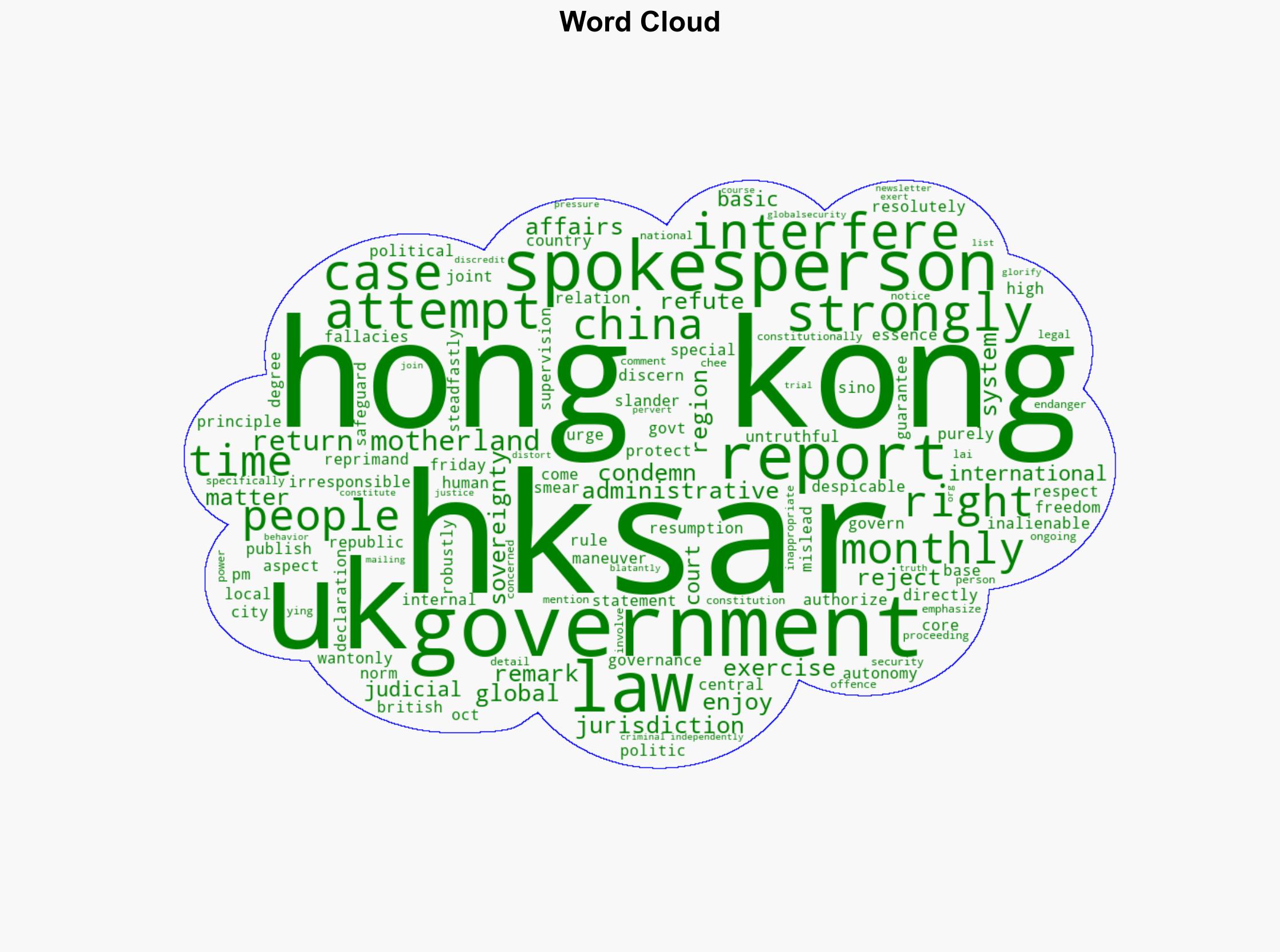 HKSAR govt strongly condemns and rejects the UK six-monthly 'report' on Hong Kong - Globalsecurity.org - Image 1