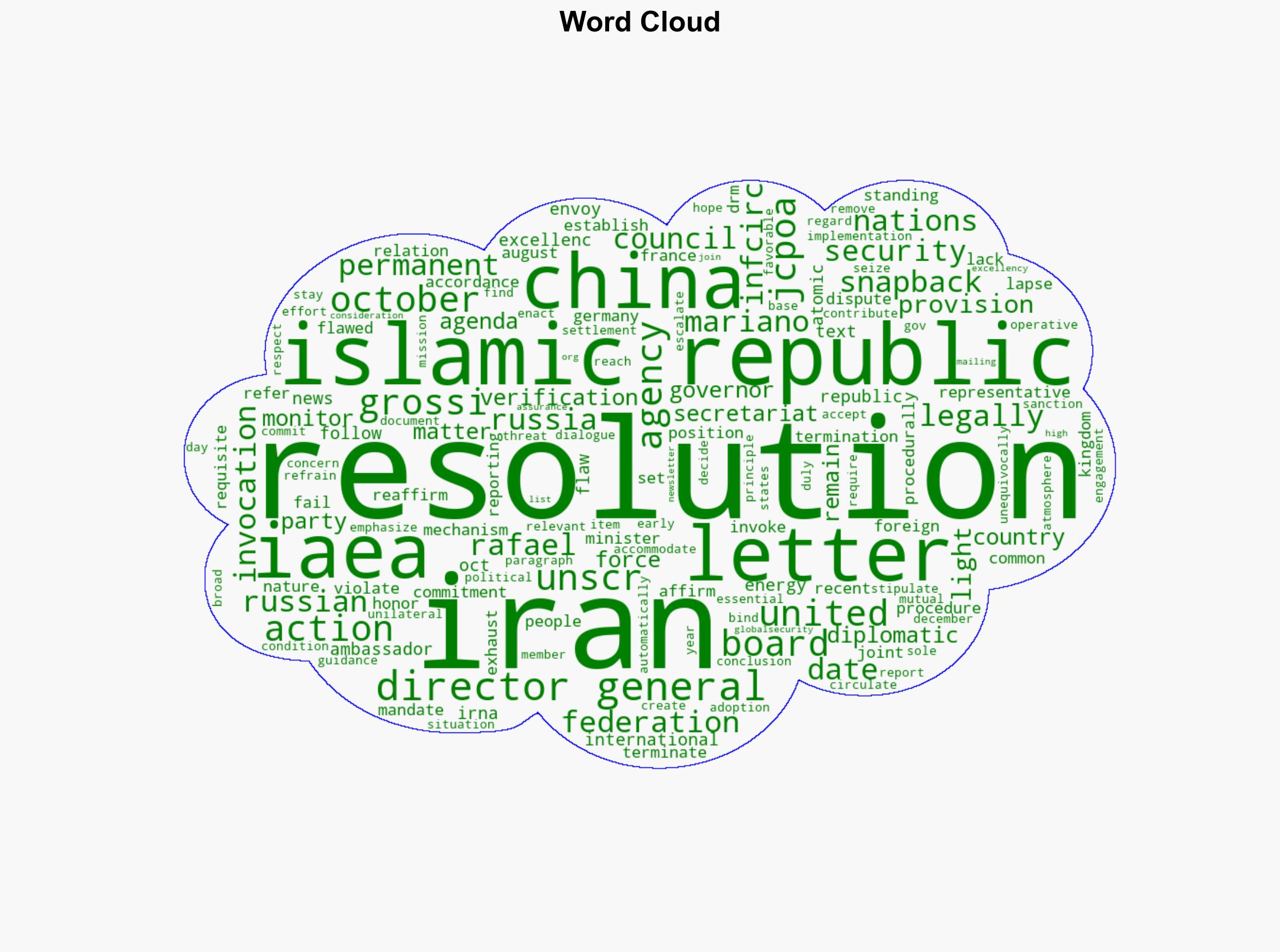 Invocation of snapback is legally flawed Iran China Russia say to Grossi - Globalsecurity.org - Image 1