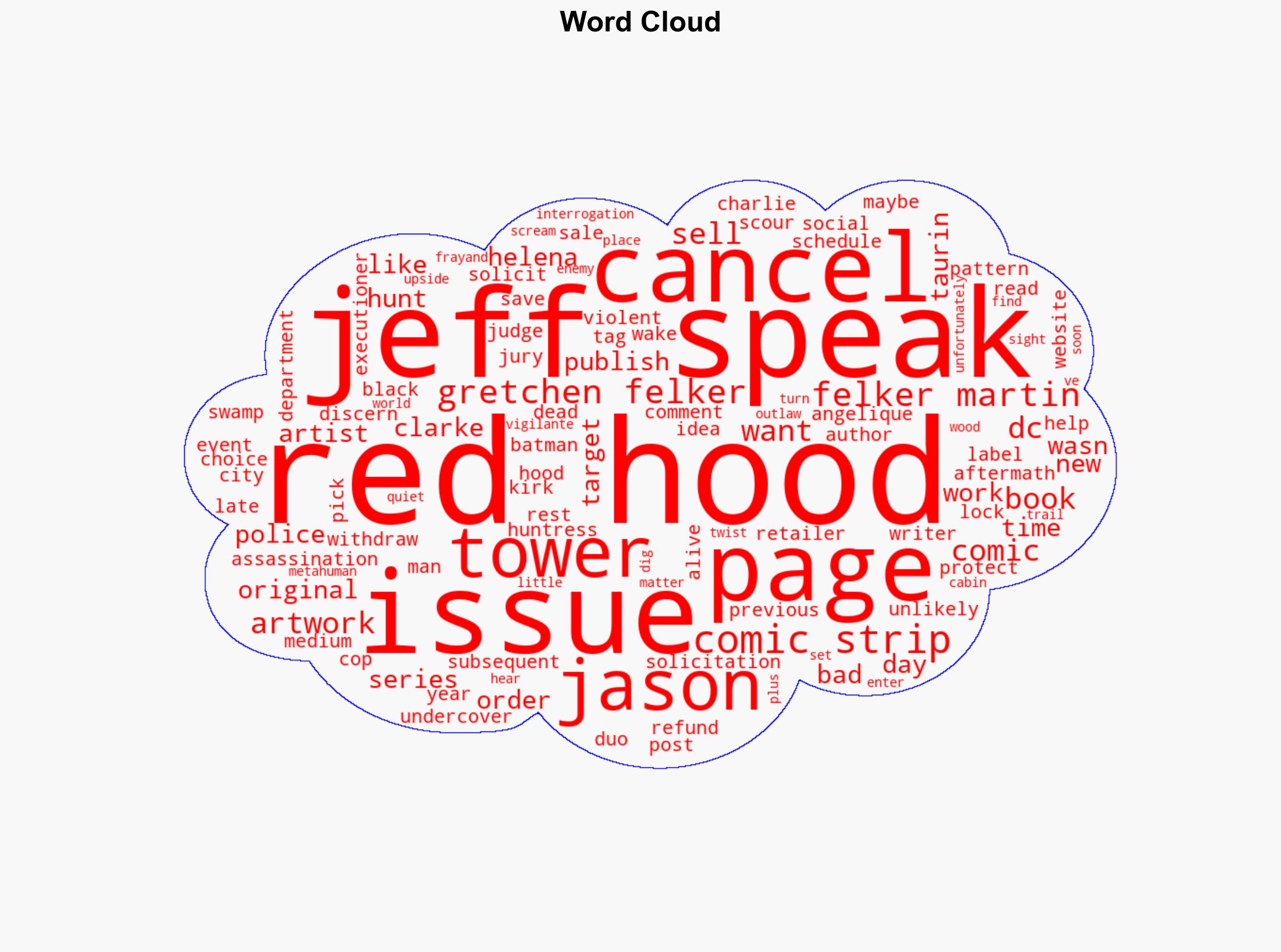 Jeff Spokes Selling His Artwork From The Cancelled Red Hood 2 3 4 - Bleeding Cool News - Image 1