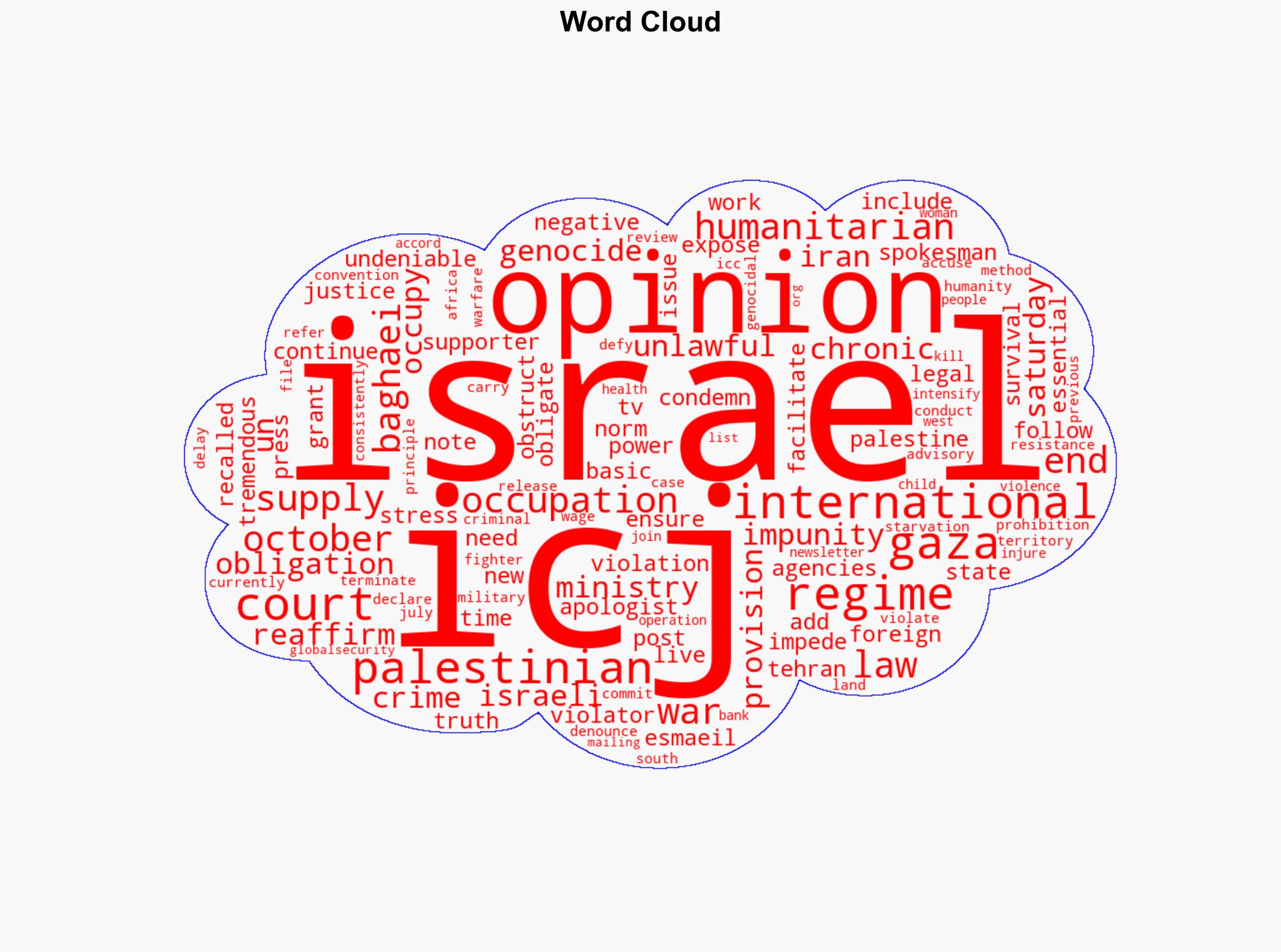Tehran says Israel's 'chronic impunity' must end after ICJ opinion on Palestine - Globalsecurity.org - Image 1