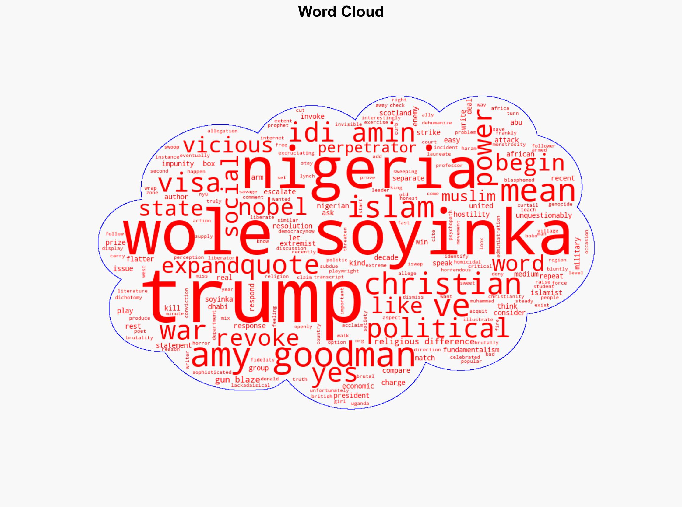 Nigerian Nobel Laureate Wole Soyinka on Denial of His US Visa Trump's Threat to Strike Nigeria - Democracy Now! - Image 1