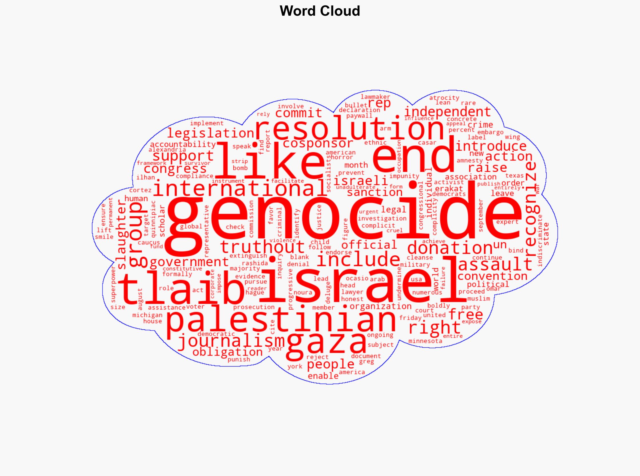 Tlaib Introduces Resolution to Recognize Gaza Genocide Call for Arms Embargo - Truthout - Image 1