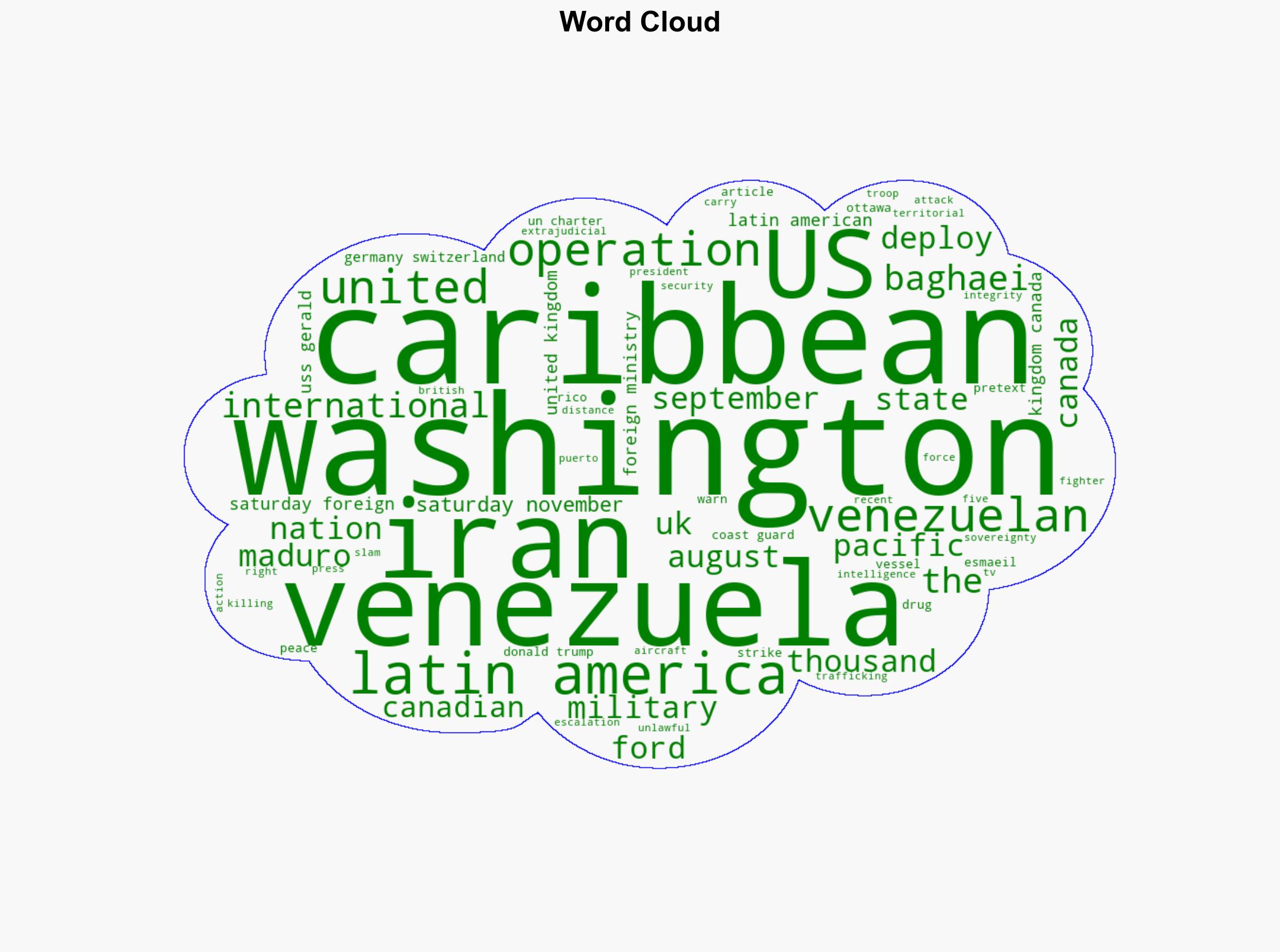 US military escalations in Caribbean threaten international peace Iran warns - Globalsecurity.org - Image 1