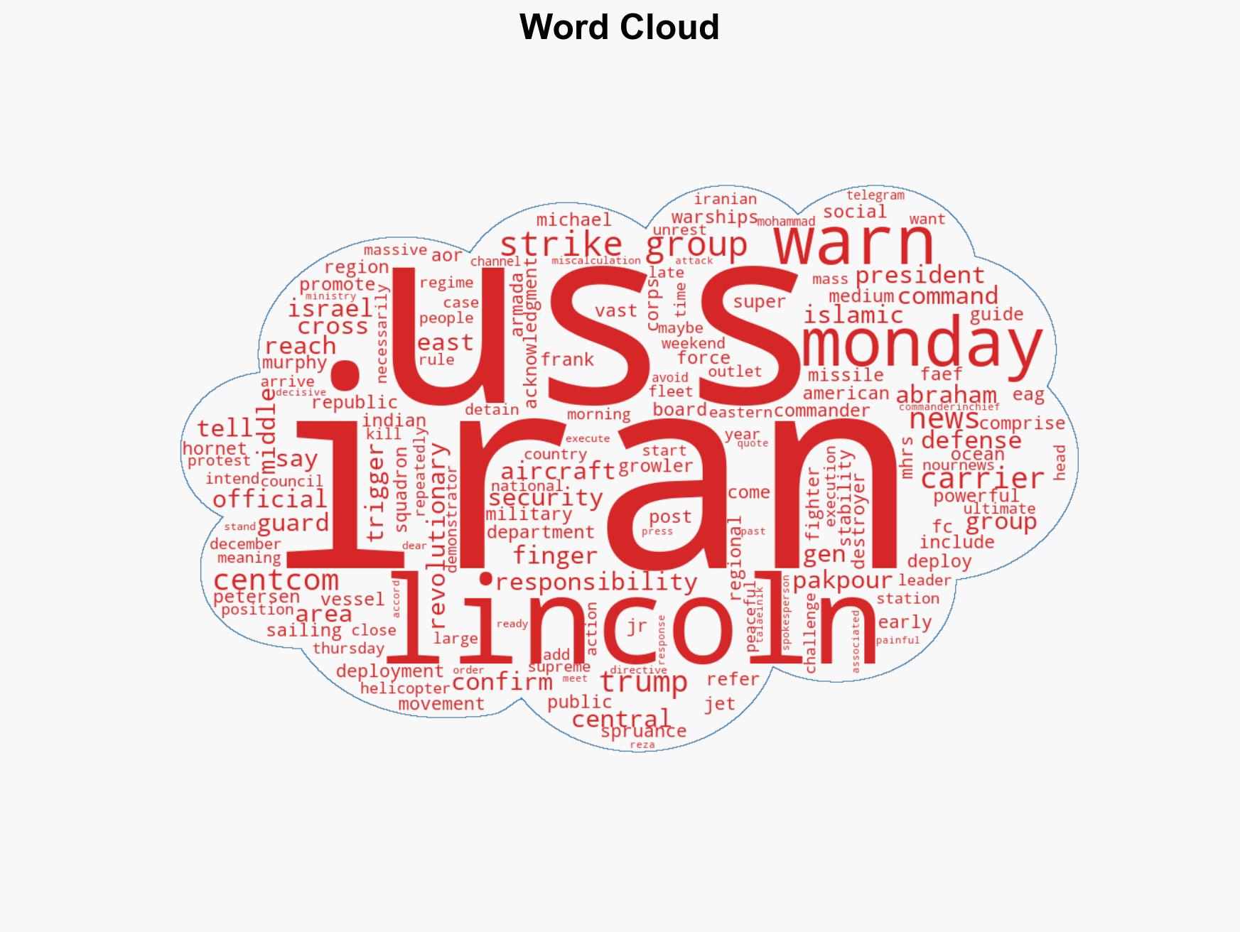 US carrier strike group enters Middle East region after Iran warning - Image 1