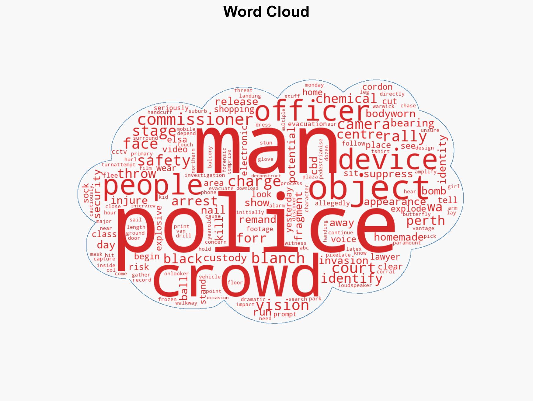 Video shows man throwing explosive device into Perth Invasion Day crowd - Image 1