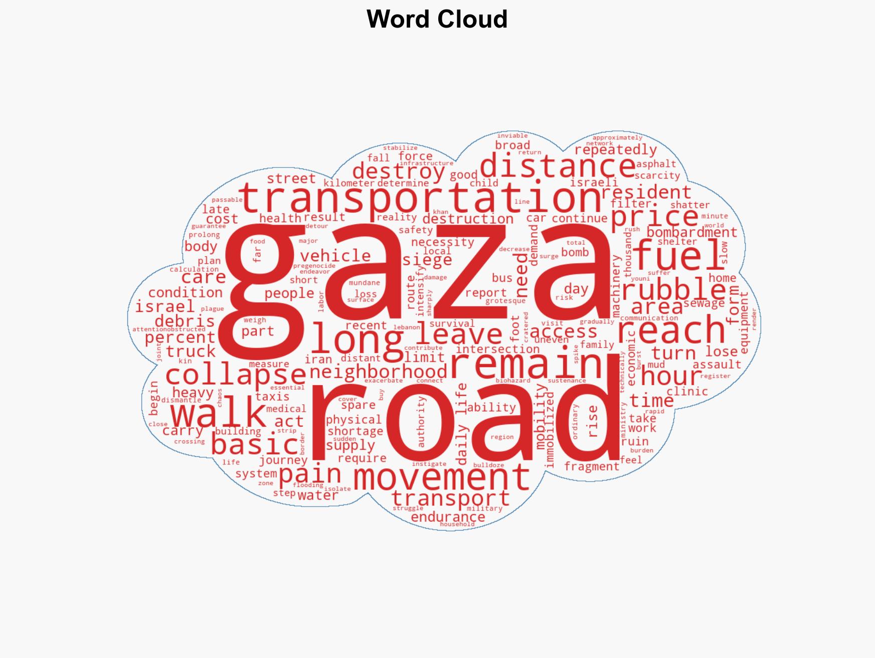 Israel Destroyed Gazas Roads and Transit Now We Walk Everywhere - Image 1